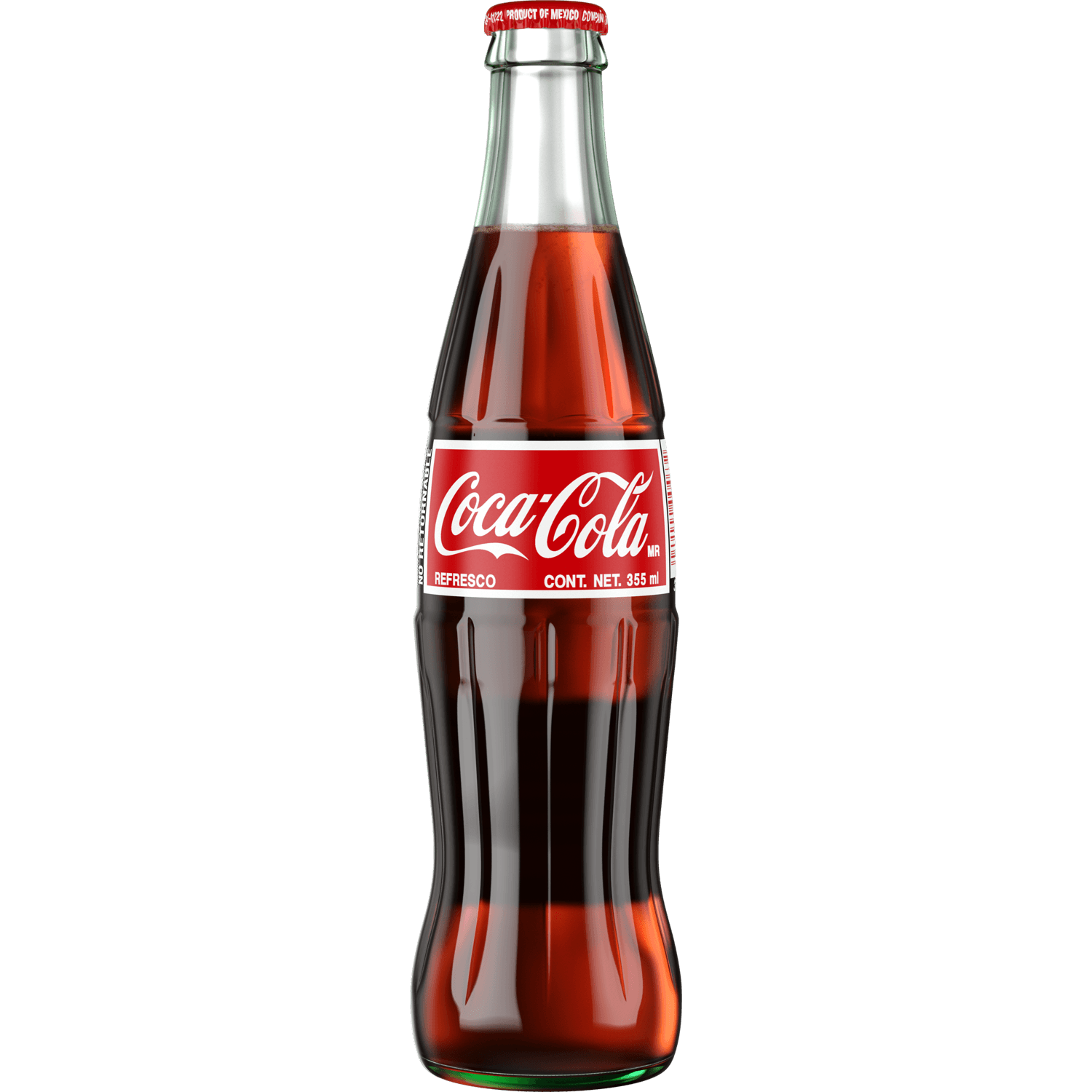 Coca-Cola bottle, used as the product input