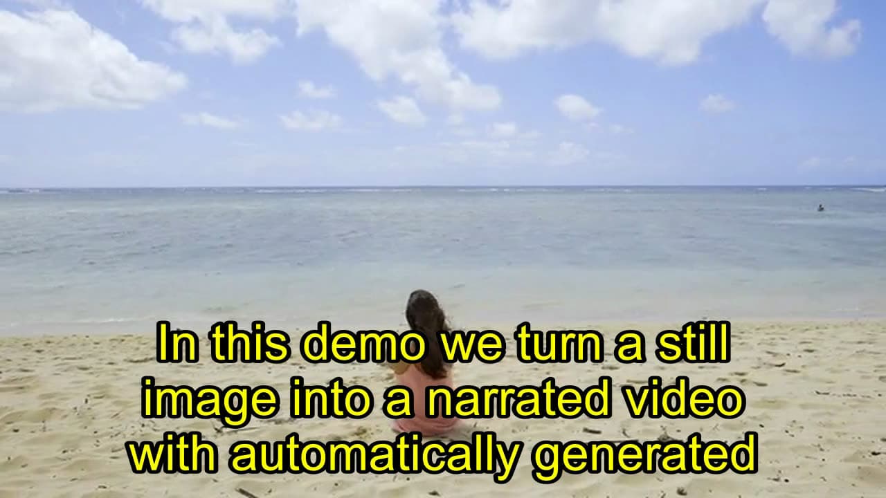 Styled subtitles with large yellow text and black outline