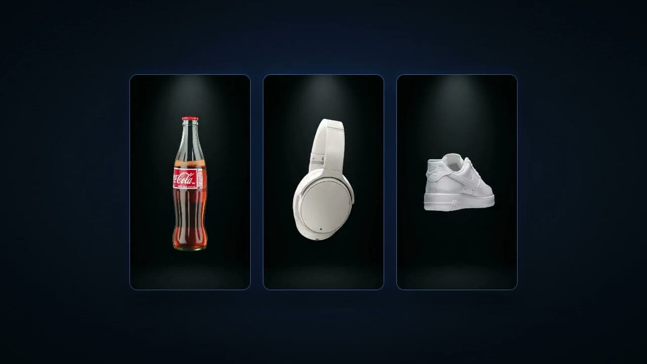 Logo and product photo merging into finished AI product ads
