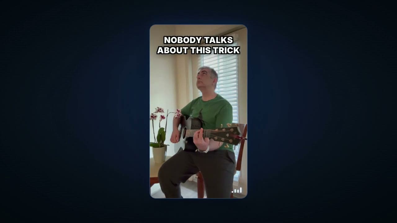 B-roll plus a hook line and music becoming a finished short